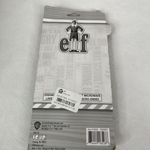 ELF Christmas Reusable Green Stainless Steel Metal Straws w Pouch Cleaning Brush - Picture 6 of 7